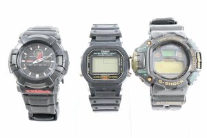 【3点】CASIO カシオ G-SHOCK DW-6700/AW-510/DW-5600 クオーツ アナログ 腕時計 まとめ売り 1205-TE