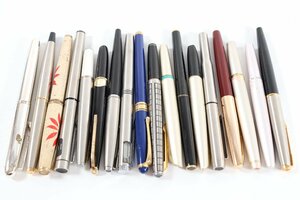 【18点】PLATINUM/PARKER/PILOT/ノーブランド 等 万年筆 文具 筆記用具 まとめ売り 1482-AS