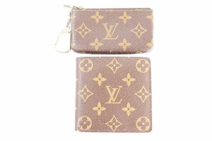 【2点】 LOUIS VUITTON ルイヴィトン LV モノグラム ポルトフォイユ マルコ ポシェットクレ 二つ折り 財布 小銭入れ 小物 1572-MS