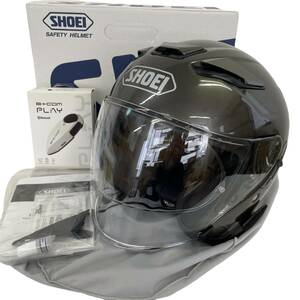 【美品】 SHOEI ショウエイ J-Cruise2 JクルーズⅡ アンスラサイトメタリック ※B+COM PLAY付き　動作確認済み XL(61㎝）サイズ 7117-120