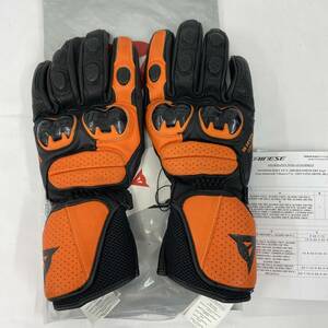 【未使用品】 DAINESE ダイネーゼ IMPETO GLOVES レーシンググローブ オレンジ系 ブラック系 黒系 Mサイズ 8164-60