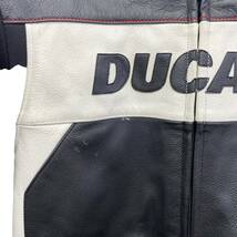 【美品】 DUCATI ドゥカティ DAINESE ダイネーゼ　MotoGp 本革レザージャケット 黒系/白系 ブラック系/ホワイト系 サイズ50 7231-100_画像5