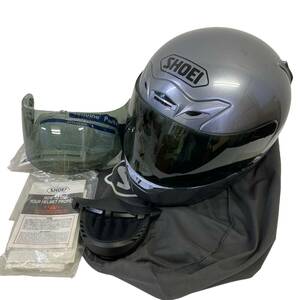 【訳あり】 SHOEI ショウエイ Z-9 フルフェイスヘルメット Lサイズ シルバー系 ※スモークシールド付き 7656-100