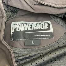 【即決】 POWERAGE パワーエイジ コンフォートライダースジャケット PJ-20101 グレー系 Lサイズ　7319-80_画像4