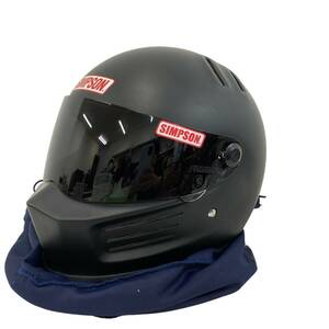 【即決】SIMPSON シンプソン BANDIT Pro バンディットプロ ヘルメット ※スモークシールド付き L(60cm）ブラック系 黒系 7845-100