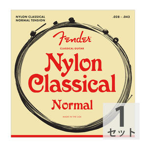  fender Fender Nylon Acoustic Strings 130 Clear/Silver Ball End Gauges 028-043 classic guitar string 