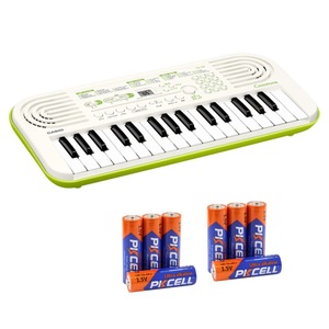  Casio CASIO SA-50 Casiotone 32 Mini keyboard electron Mini keyboard white single 3 alkali battery 4ps.@ pack ×2 set 