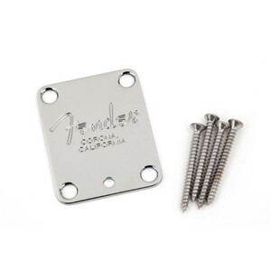 Fender (フェンダー) パーツ 4-Bolt American Series Guitar Neck Plate with R Corona