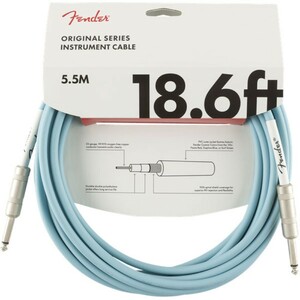 フェンダー Fender Original Series Instrument Cable SS 18.6' Daphne Blue ギターケーブル ギターシールド