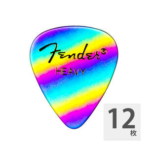  fender guitar pick 12 pieces set heavy 351 Shape Premium Picks Heavy Rainbow Fender