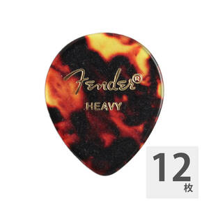 フェンダー ギターピック 12枚 セット ヘビー 347 Shape Picks Shell Heavy Fender