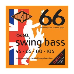 ロトサウンド ベース弦 2セット RS66EL Swing Bass 66 Extra Standard 45-105 EXTRA LONG SCALE エレキベース弦×2セット ROTOSOUND