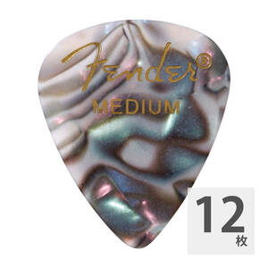 フェンダー ギターピック 12枚 セット ミディアム 351 Shape Abalone Medium Fender