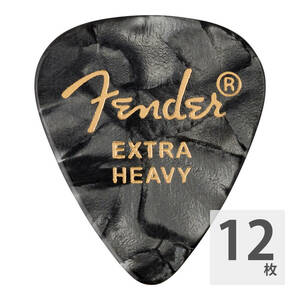 フェンダー ギターピック 12枚 セット エクストラヘビー 351 Shape Premium Picks Extra Heavy Black Moto Fender