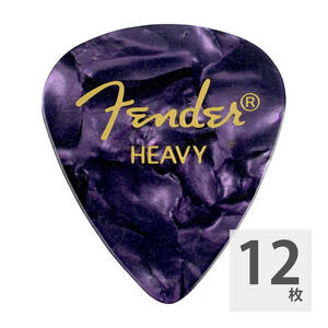 フェンダー ギターピック 12枚 セット ヘビー 351 Shape Premium Celluloid Picks Heavy Purple Moto 12-Pack Fender