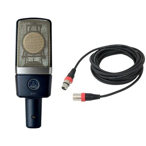 アーカーゲー AKG C214 コンデンサーマイク Silk Road LM203-5 マイクケーブル 2点セット