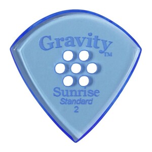 グラビティ ピック GRAVITY GUITAR PICKS sunrise -Standard Multi-Hole- GSUS2PM 2.0mm Blue ギターピック