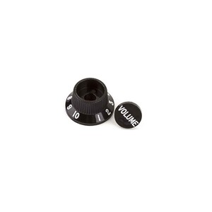 フェンダー ギターパーツ ノブ Stratocaster S-1 Switch Knob/Cap Assembly Black S-1スイッチ用 プッシュオンノブ Fender