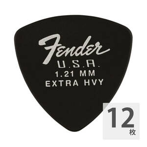 フェンダー ギターピック 12枚 セット 1.21mm 346 Dura-Tone BLK Fender