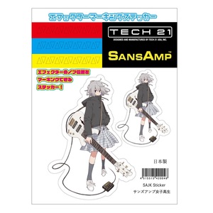 TECH21 SANSAMP SAJK Sticker エフェクター マーキングステッカー