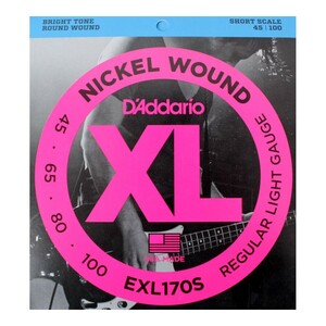 ダダリオ D'Addario EXL170S Regular Light Short Scale ショートスケール用ベース弦