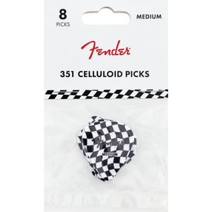 Fender フェンダー 351 Celluloid Picks Checkerboard ギターピック 8枚入り