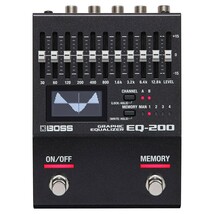 イコライザー ギター用 ベース用 BOSS EQ-200 GRAPHIC EQUALIZER 10バンド グラフィックイコライザー エフェクター ギターエフェクター_画像1