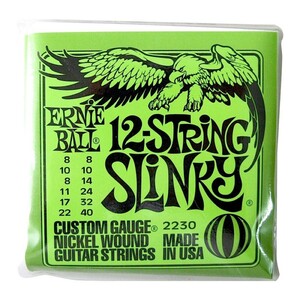 正規品 ERNIE BALL 2230 エレキギター弦 12弦 (08-40) 12-STRING SLINKY スリンキー