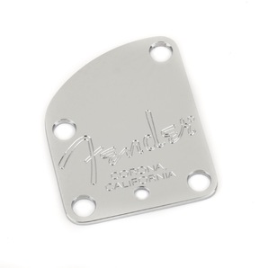 Fender フェンダー American Deluxe Guitar 4-Bolt Neck Plate Chrome ネックプレートの画像1