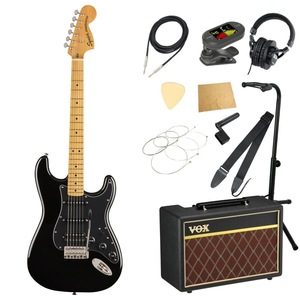 Squier Classic Vibe '70s Stratocaster HSS BLK MN エレキギター VOXアンプ付き 入門11点 初心者セット