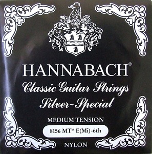 Hanabach Classic Guitar String Rose Rose String 6 String 1 Hannabach E8156 MT-Black E/6 Черная черная гитарная струна Clag String