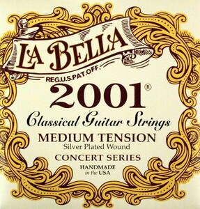 labela string 1 set La Bella 2001 Medium Tension classic guitar string 