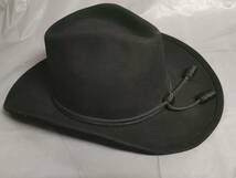 カウボーイハット ウール EDDY HAT DESIGNED by Chris Eddy サイズ7 3/8 59 Made in USA 1929_画像6