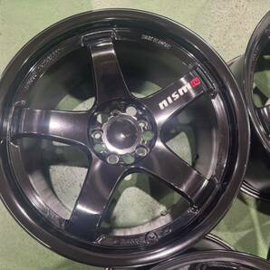 【美品】nismo LMGT4 18×10.5J+15 ニスモ マシニングロゴの画像4