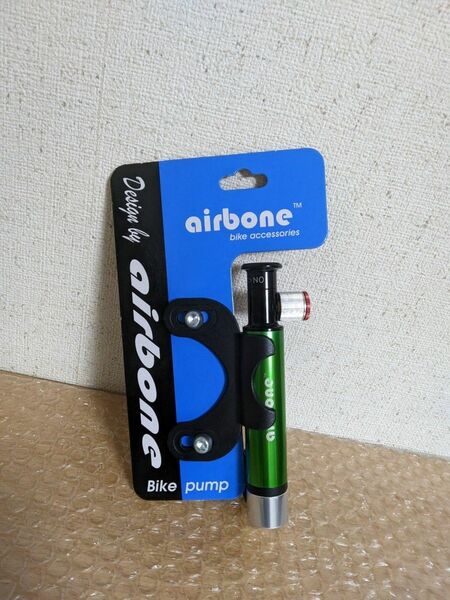 airbone(エアボーン) CO2インフレーター付きミニポンプ　グリーン