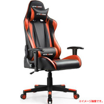 C3597YO ◆0320_4凹【アウトレット品】ゲーミングチェア PCチェア オフィスチェア GTRACING JP-GT002-OR-635 オットマンなし未使用 家具_画像1