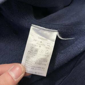 100円スタート♪ （12）champion チャンピオン リバースウィーブ スウェットワンピース サイズM モックネック REVERSE WEAVE ネイビー 青の画像4