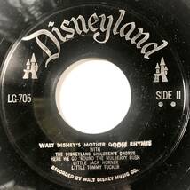 EP盤 子供向け「WALT DISNEY’S MOTHER GOOSE RHYMES」（Disneyland RECORD/LG-705/シングルレコード/ディズニー/レトロ/JUNK）_画像7