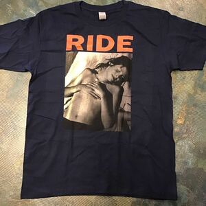 新品XL/送料230円/同梱2枚可能/ギルダンボディ 5.3oz/RIDEライドLEAVE THEM ALL BEHIND/Tシャツ ネイビー