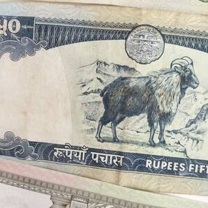A 2085.ネパール9種紙幣 旧紙幣 外国紙幣の画像5