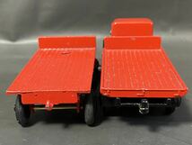 英 Dinky Toys #25c Flat Truck & #25g Flat Trailer (2p. set)　　2台セット　ディンキー　トラック　トレーラー vintage Meccano England_画像6