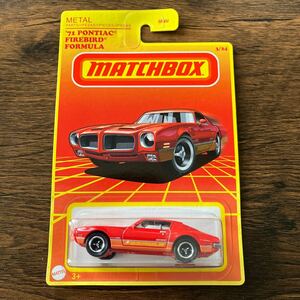 マッチボックス MATCHBOX '71 PONTIAC FIREBIRD FORMULA ポンチャック ファイヤーバード フォーミュラ