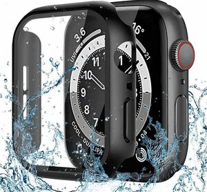 Apple Watch 超薄型防水ケース カバー 硬度9H 強化ガラス 41mm