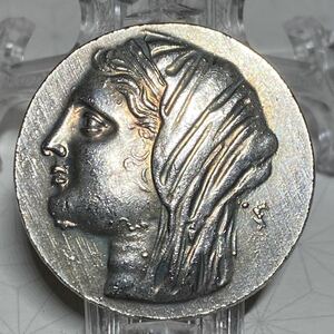 1円~ 依頼出品　古代ローマ ギリシャ古銭　テトラドラクマ 銀　重目16.94g 貿易銀アンティークコイン　未鑑定品