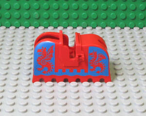 6M524-凸LEGO　ブラックナイツシリーズの馬鎧　%2490pb02