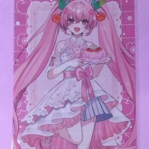 初音ミク 桜ミク 描き下ろし 桜パーティーver. クリアファイル ロフト ポップアップストア