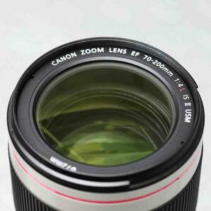 【送料無料】CANON EF70-200mm F4L IS II USM + リング式三脚座AII + 社外品フード + 純正付属品の画像3