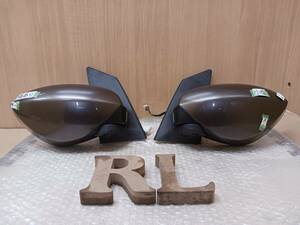 Y2652 Subaru R2 RC1 RC2 door mirror left right set side mirror H21 year (2009 year )6 month B2K beige left right together 5ps.@ line operation has been confirmed * that day shipping 