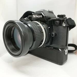 【動作確認済！】Nikon Nikon FM2 MD-12 NIKKOR 85mm 1:2 【2449175-1/168/rgmry】