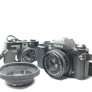 【フィルムカメラまとめ！】Konica コニカ FS-1 AR 40mm F1.8/C35 FD 38mm F1.8【2451309-1/42/rgmry】